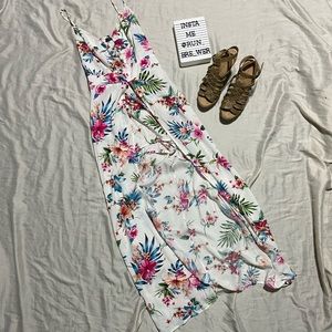 Short romper with maxi train